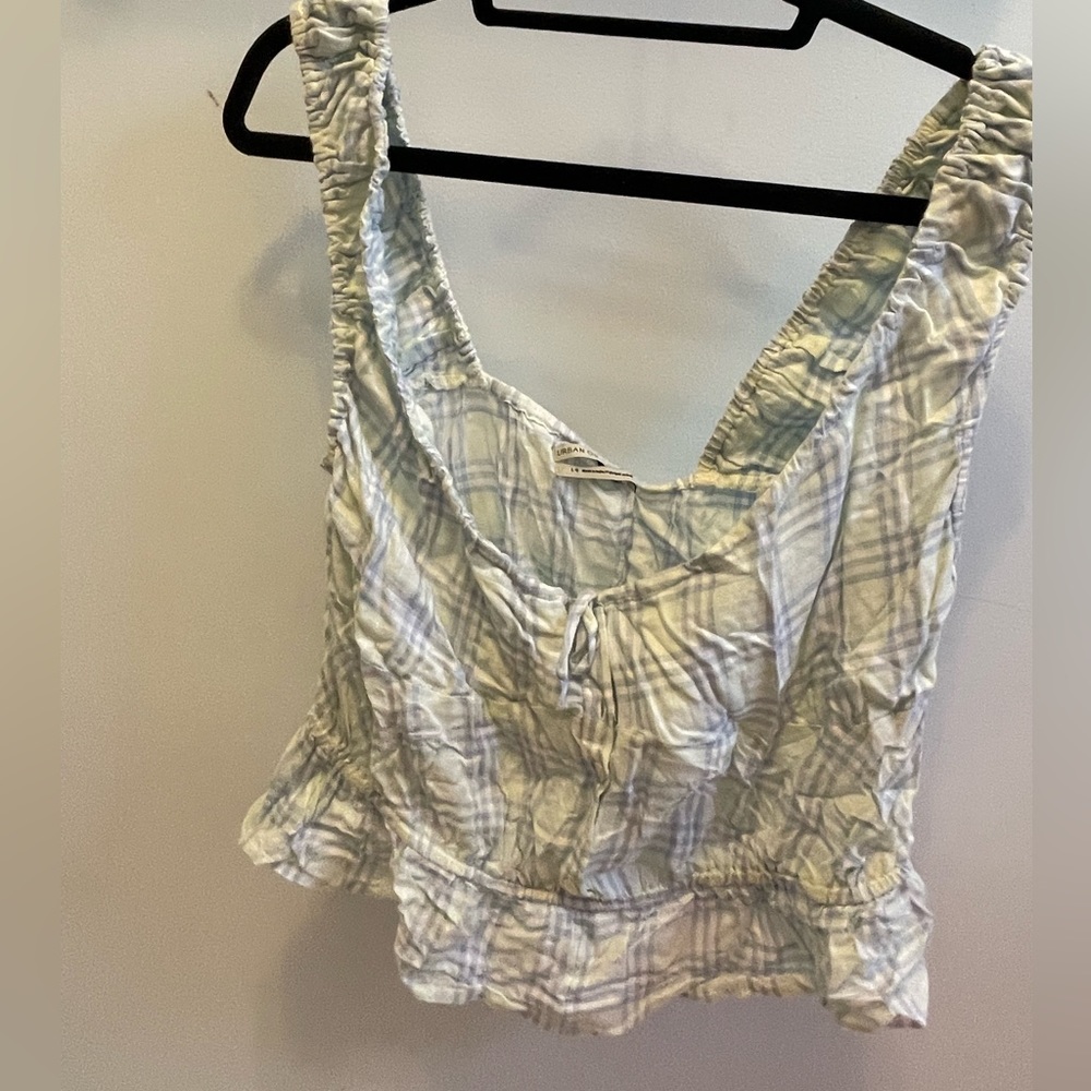 Plaid crop top